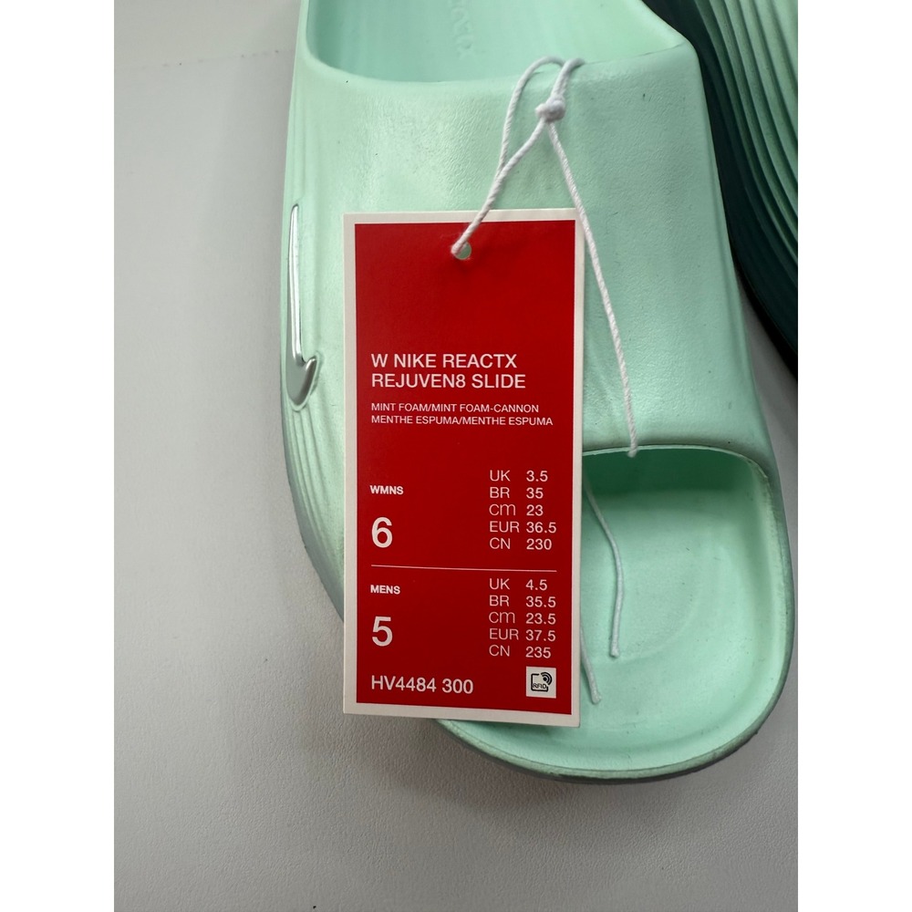 Nike ReactX Rejuven8 Slides Mint Foam Cannon Womens 6 HV4484-300 NEW - Picture 3 of 7